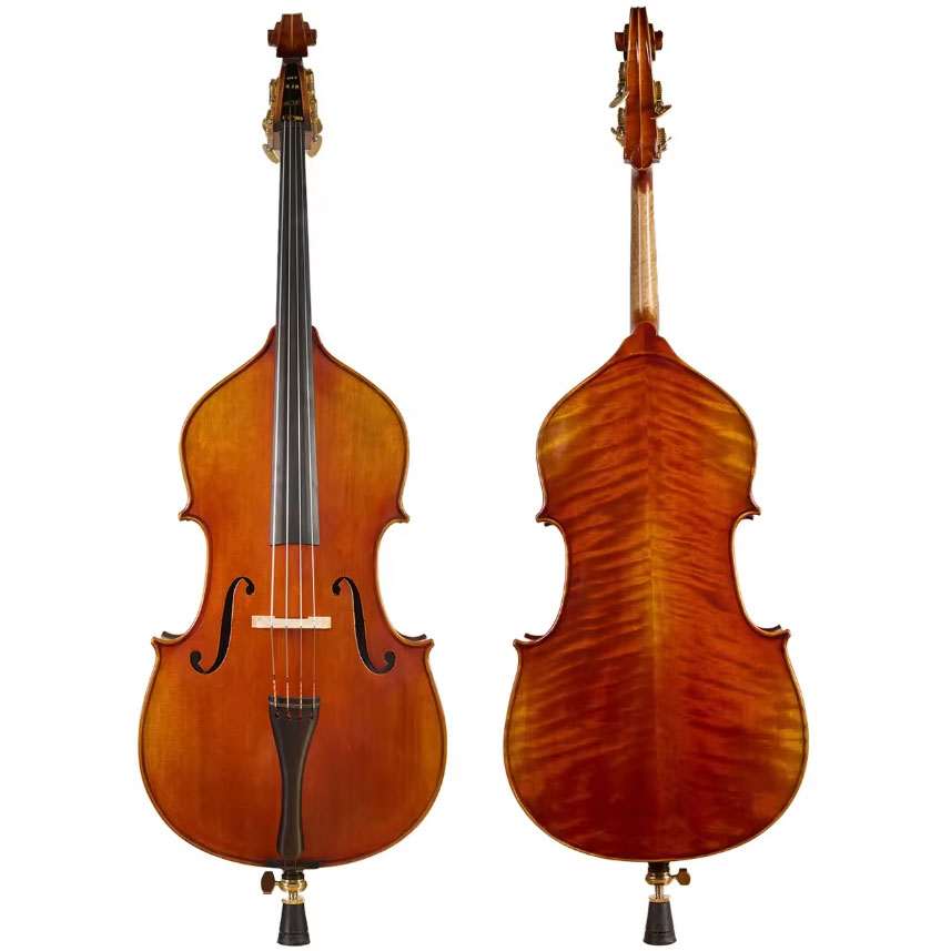 棕色仿古低音提琴